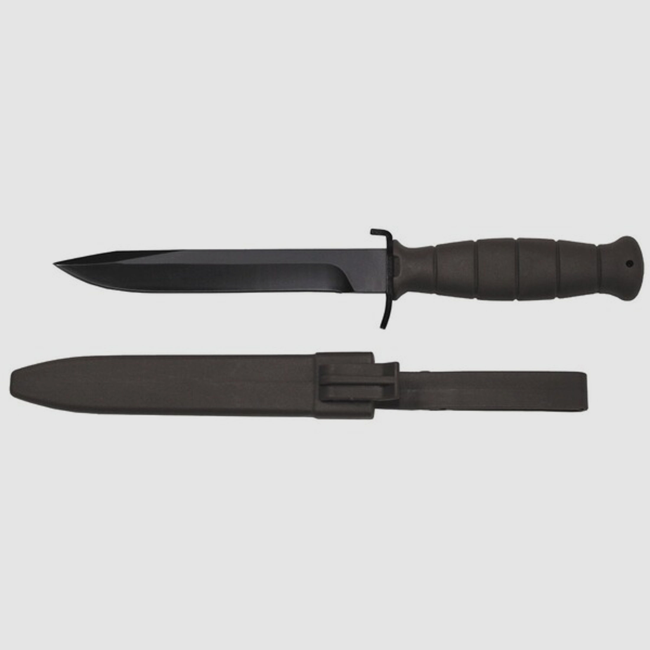 ÖBH Kampfmesser / Feldmesser 16,5/29cm (Nachbau) Schwarz / Oliv mit Kunststoff - Scheide