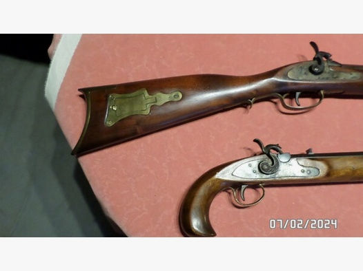 Kentucky Rifle und Kentucky Pistole cal. 45 Perkussion