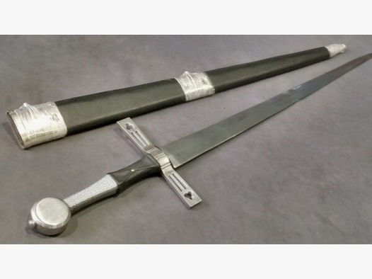 Gotisches Langschwert , ca 120 cm , mit Stahlwicklung Bihänder Schwert