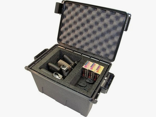 TPC4 Kurzwaffen Transportkiste MTM TPC-4  Dark Grey Tactical Pistol Case 4  Mit Hart Schaumstoff Ein