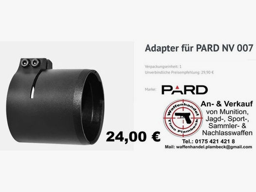 PARD Standard-Adapter für NV007 und NV007A Adaptergröße 42mm