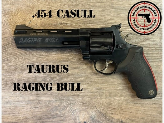 Revolver  Taurus  Raging Bull  in schwarz  im Kaliber .454Casull