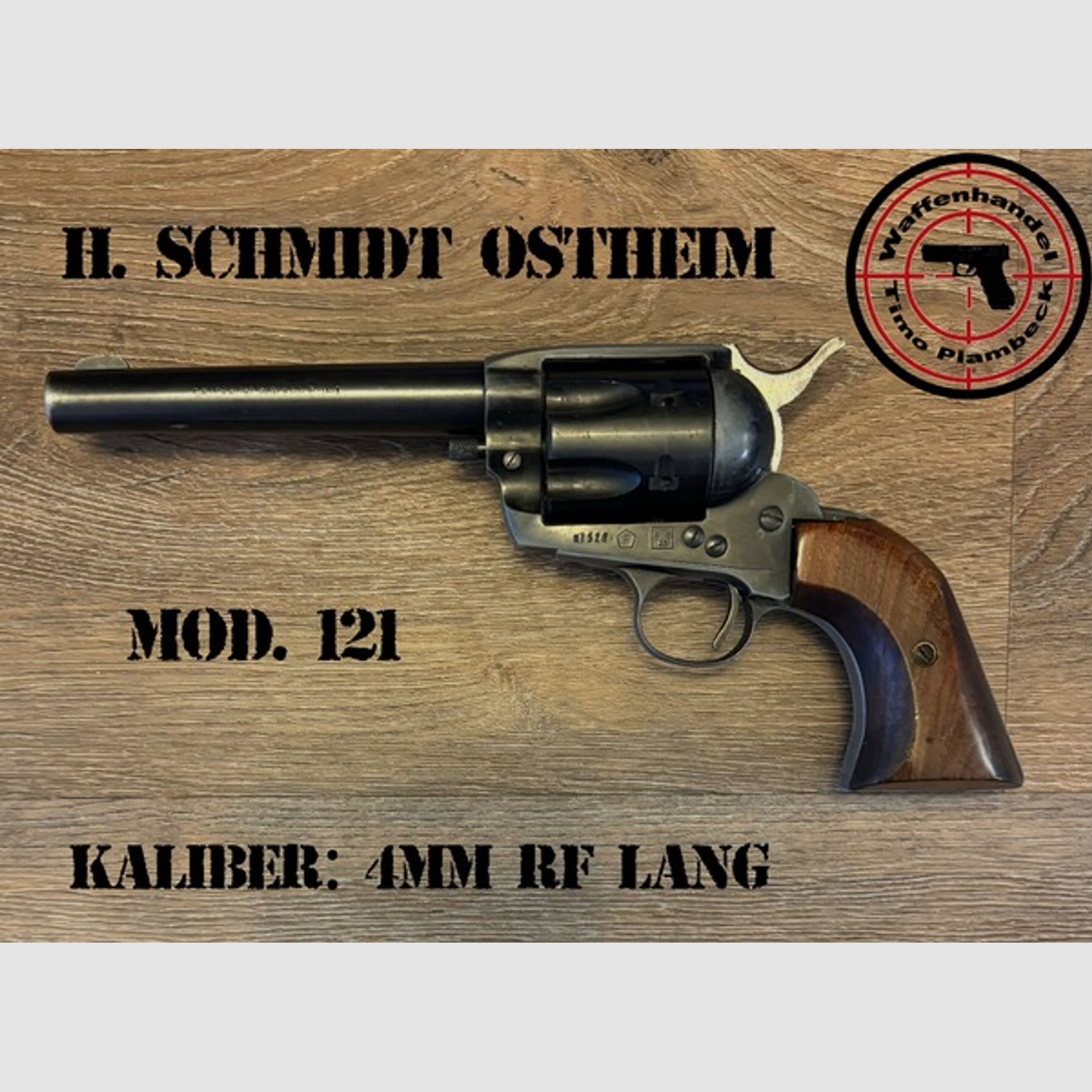 Revolver HS (H. SCHMIDT OSTHEIM)   Mod. 121   im Kaliber 4mmR lang
