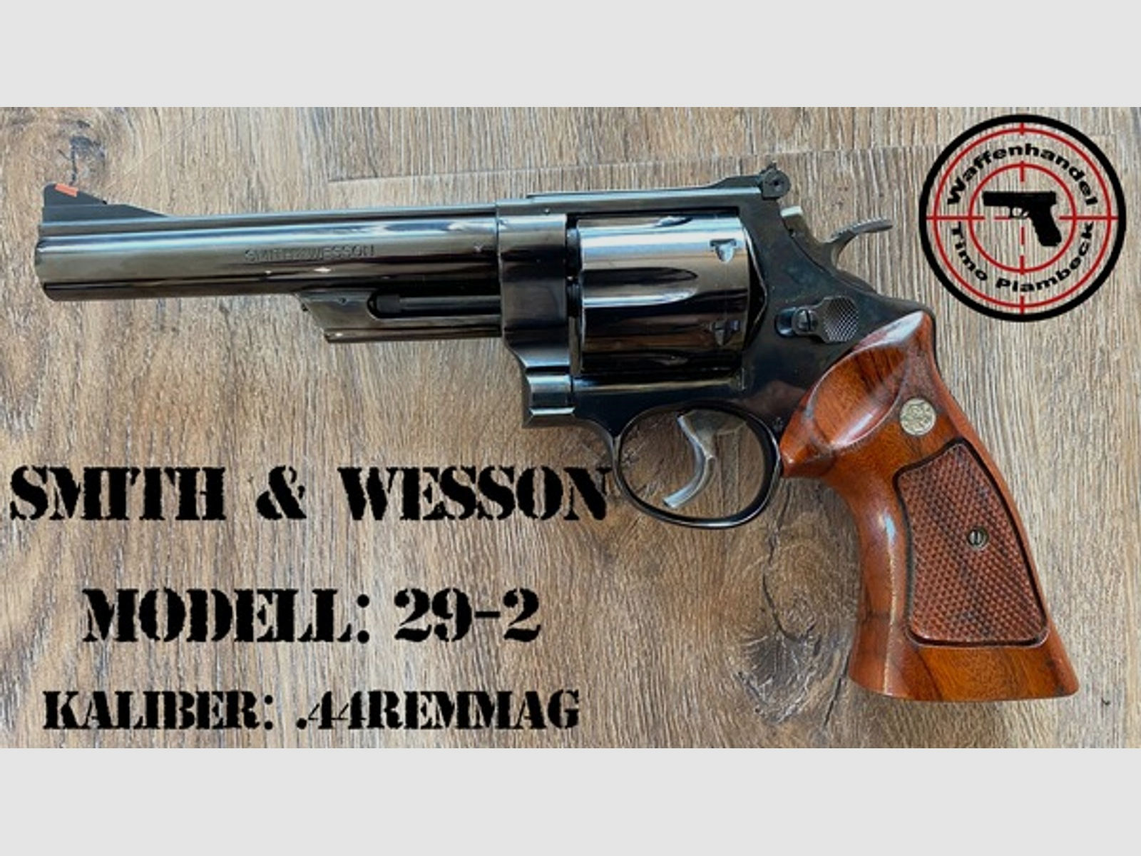 Dirty Harry Revolver Smith & Wesson 29-2 mit 6"-Lauf im Kaliber .44RemMag