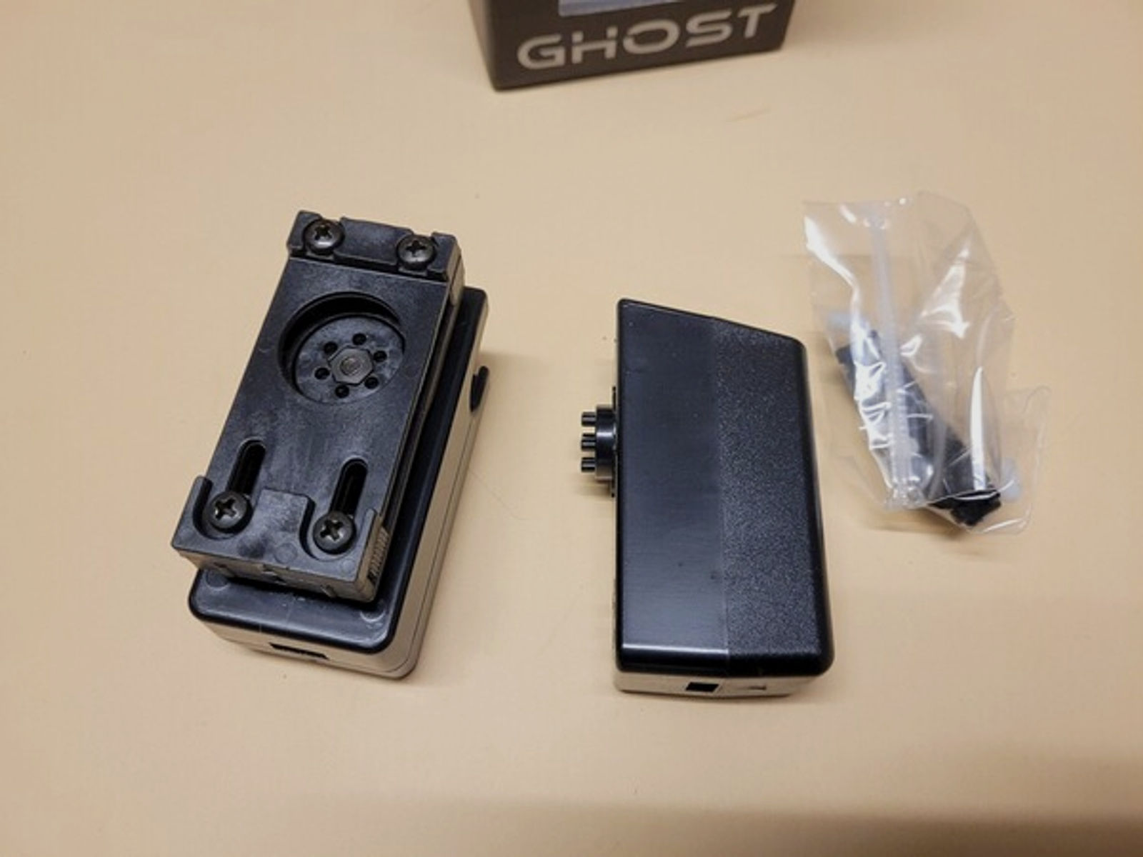 Ghost Magazin pouch for double row mags one rotation clip, two pouches, Black, Cod. SGMAGB