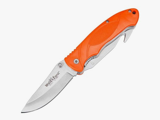 Einhand-Jagdmesser orange mit Säge