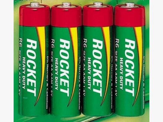 Rocket R6 Batterien AA 1,5V Mignon 24er Pack