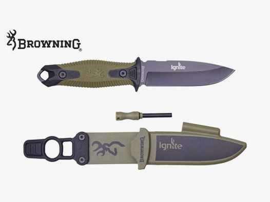 Browning Ignite 2 Outdoor-Messer der Spitzenklasse inkl. Feuerstarter