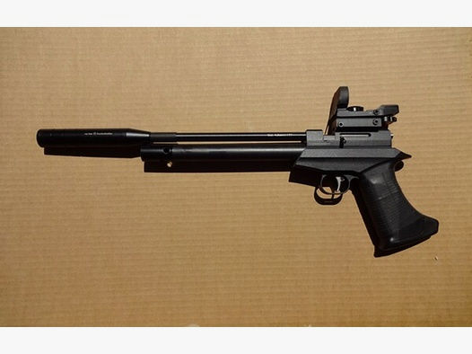 Pressluftpistole DIANA BANDIT BLACK , 4,5mm Diabolo , Pumpe , Red-Dot , Schalldämpfer , Regulator