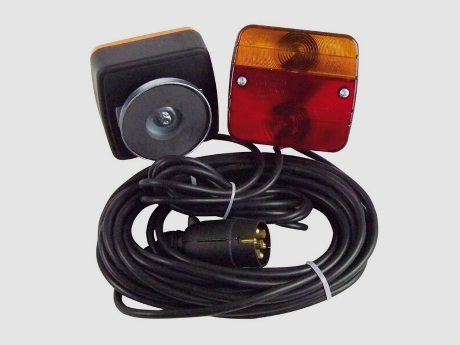 Dreifunktionsleuchte mit Magnethalter , 7,5m Kabel mit 7-poligem Stecker und 2,5m Zwischenkabel