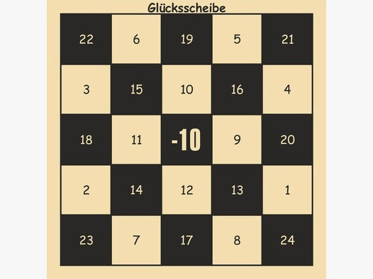 Glücksscheibe Schachbrett 10x10cm 100St