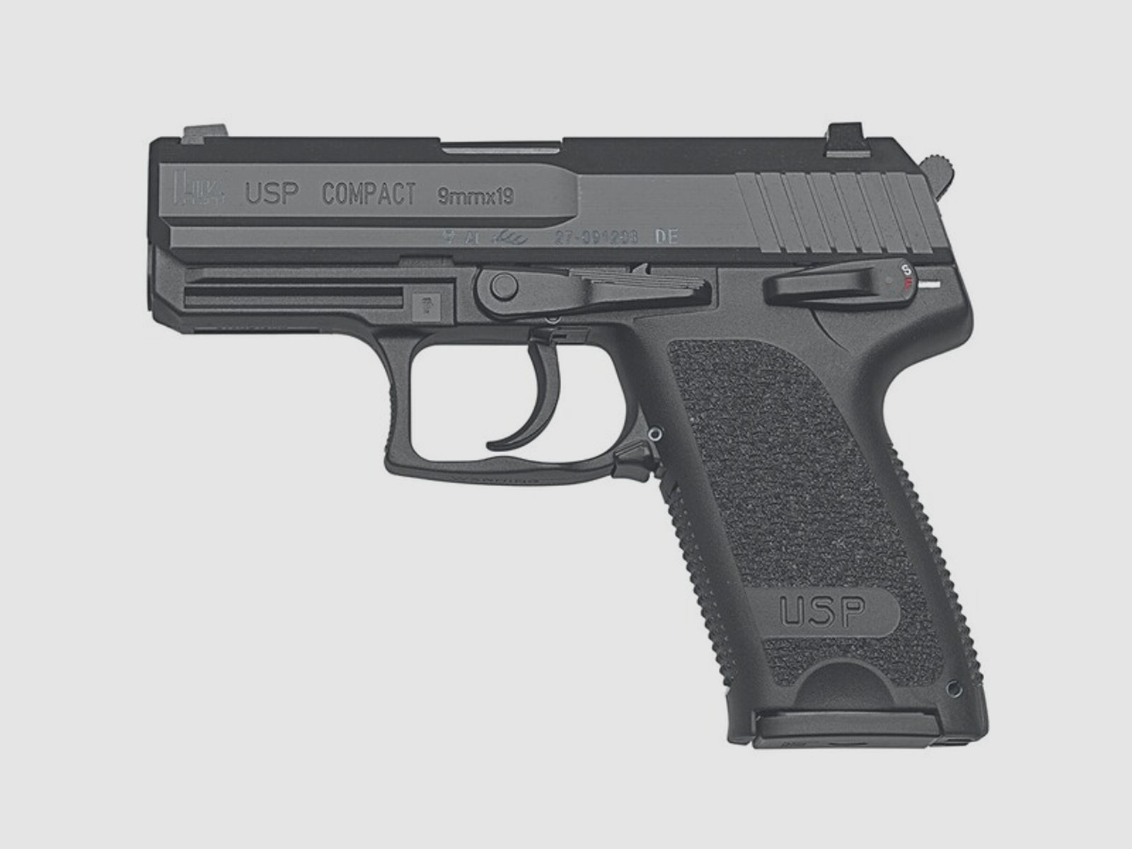 Pist. H+K USP Compact 13-Sch., 9mm Luger