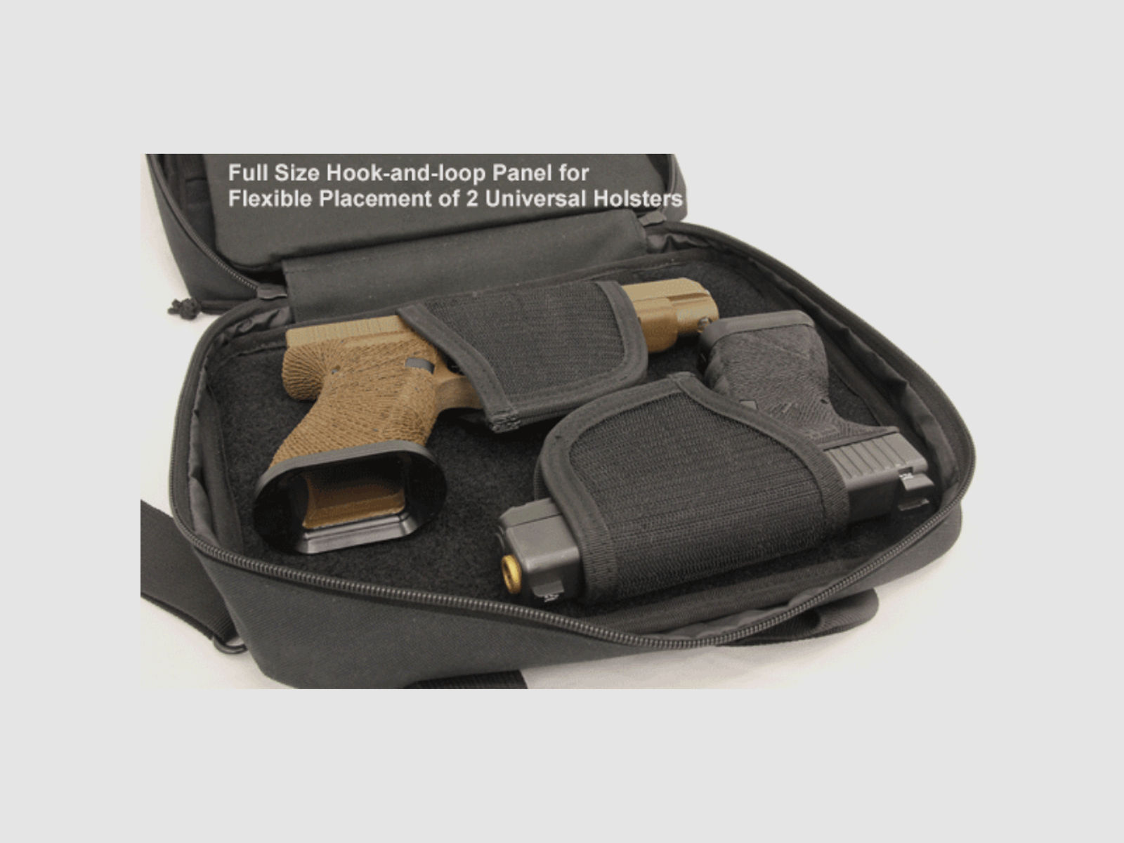 UTG Competition Shooter Double Pistol Case, Black