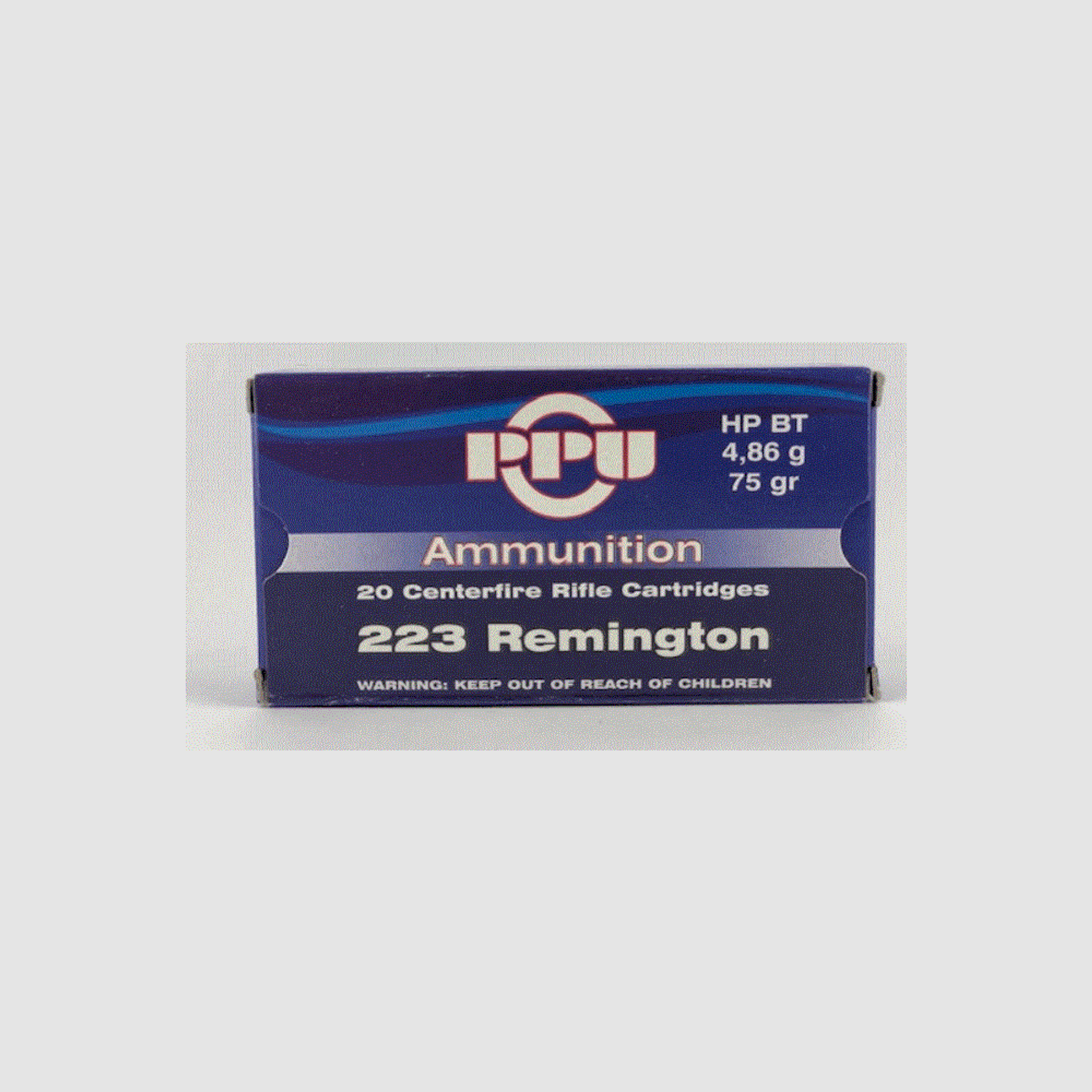PPU .223 Remington 4,86g – 75grs – HP BT