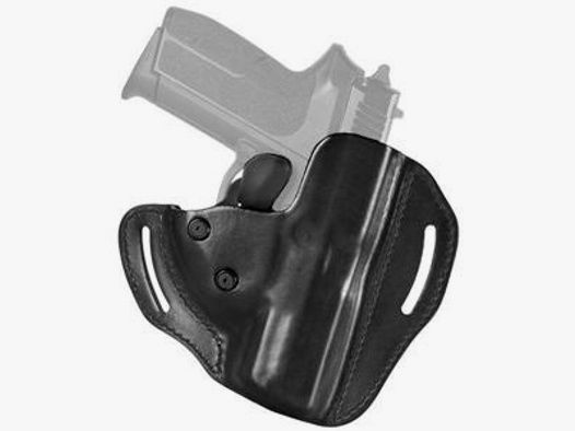 Lederholster SECURITY LOCK Glock 17/22/31/37 Schwarz Rechtshänder