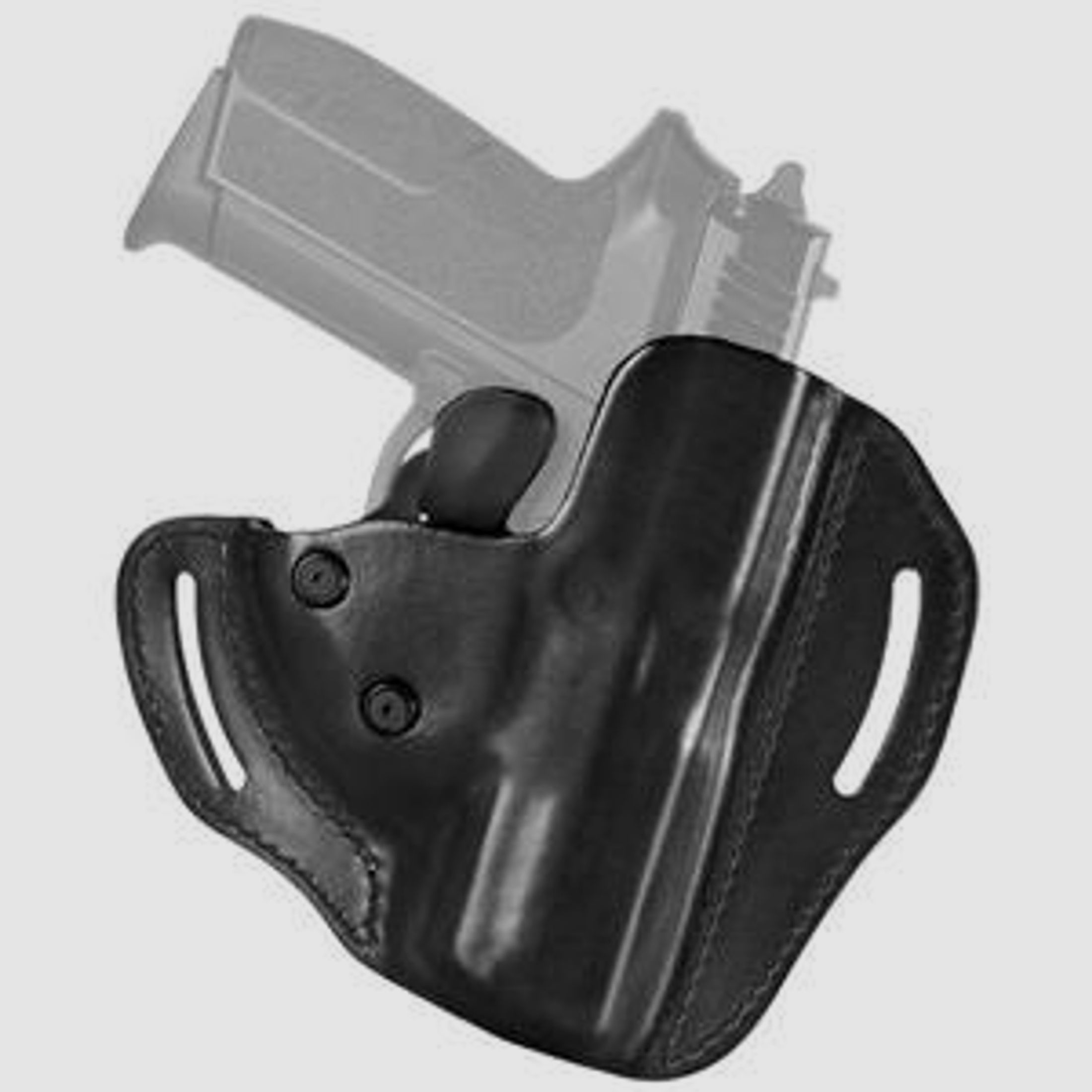 Lederholster SECURITY LOCK Glock 19/23/25/38/32 Schwarz Rechtshänder