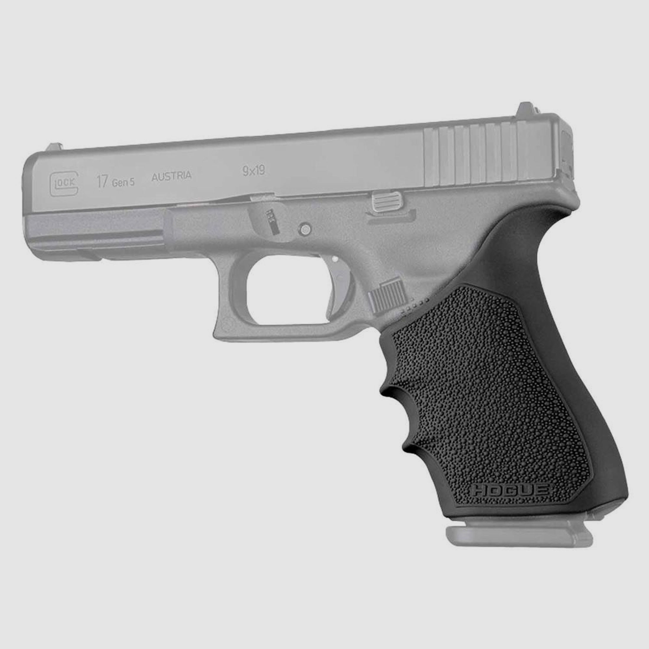 HOGUE HandAll Beavertail Griff für Glock 42,43 u.a. Schwarz