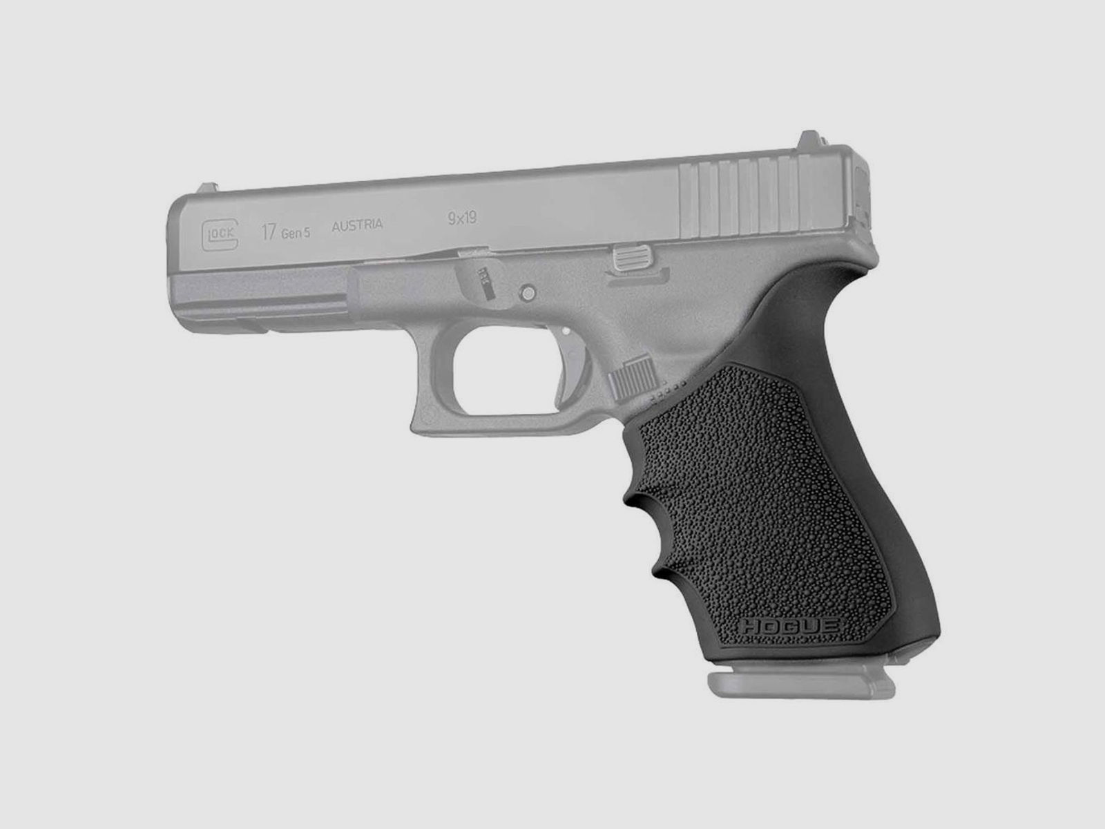 HOGUE HandAll Beavertail Griff Glock 19, 23, 32, 38 Gen 1-2-5 Schwarz