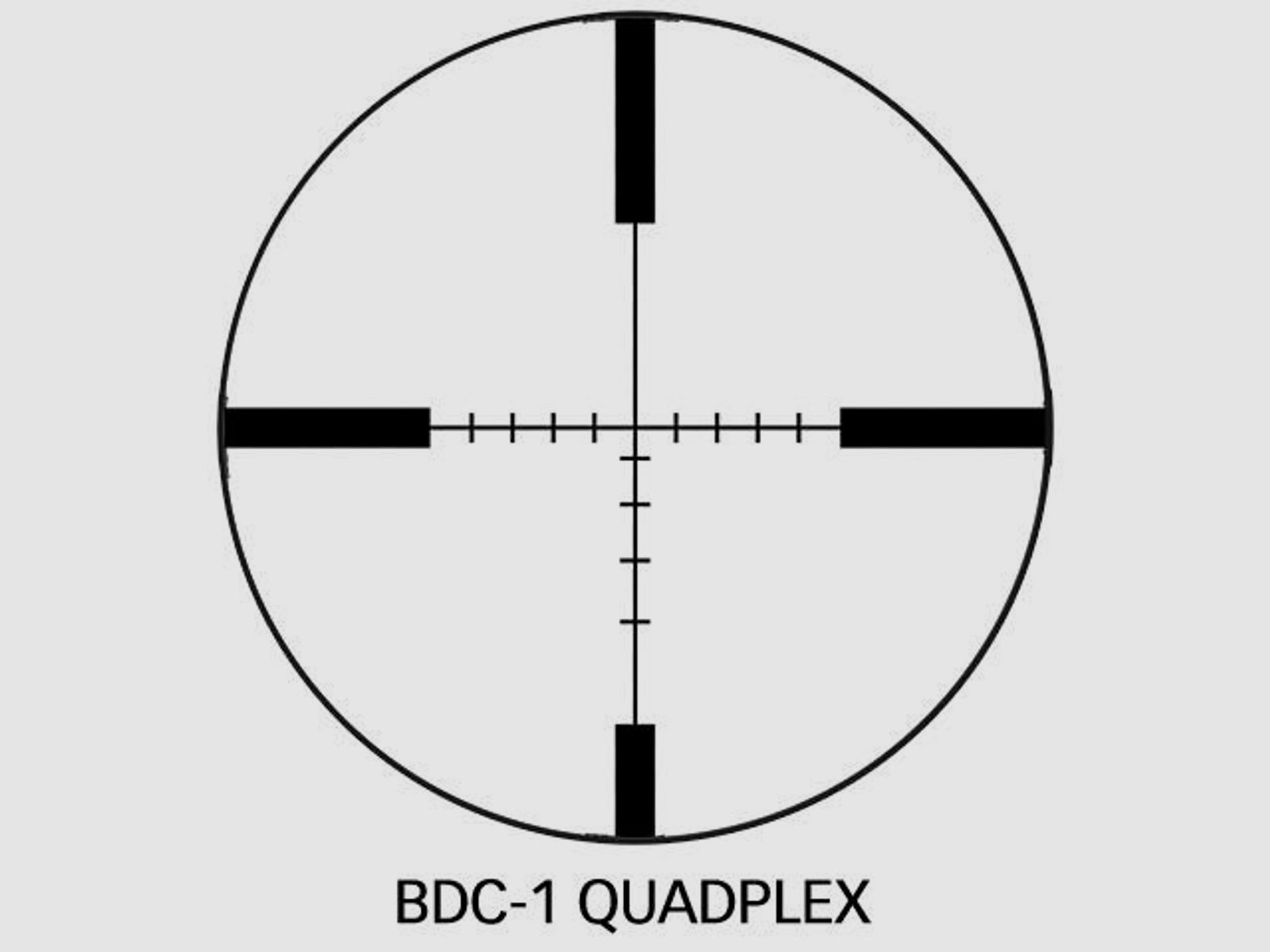 WHISKEY3 Zielfernrohr 4-12x50 mit BDC-1 Quadplex Absehen