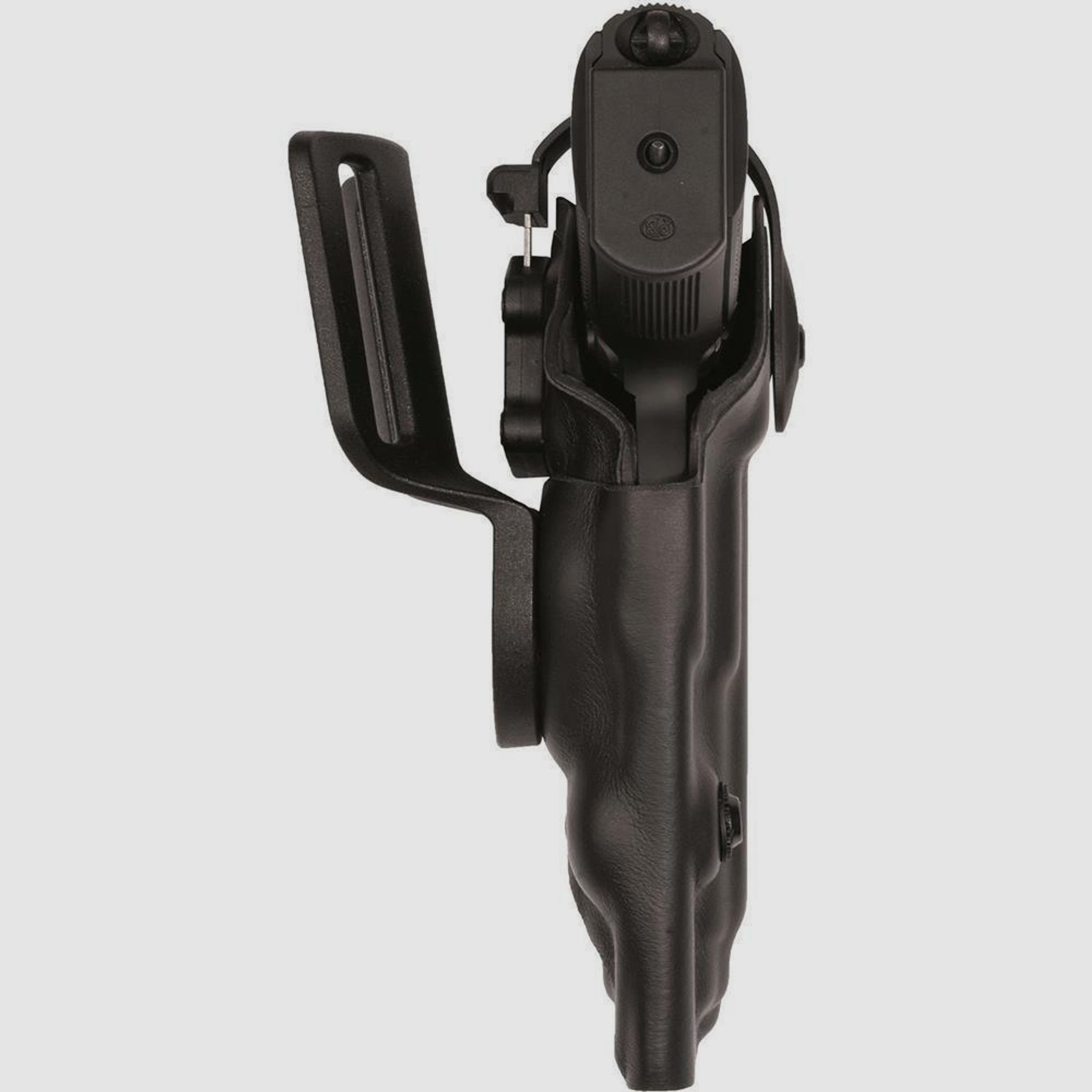 VEGATEK MIX Techno-Leder Holster mit Sicherheitslevel II Glock 17/18/22/31/37-Linkshänder