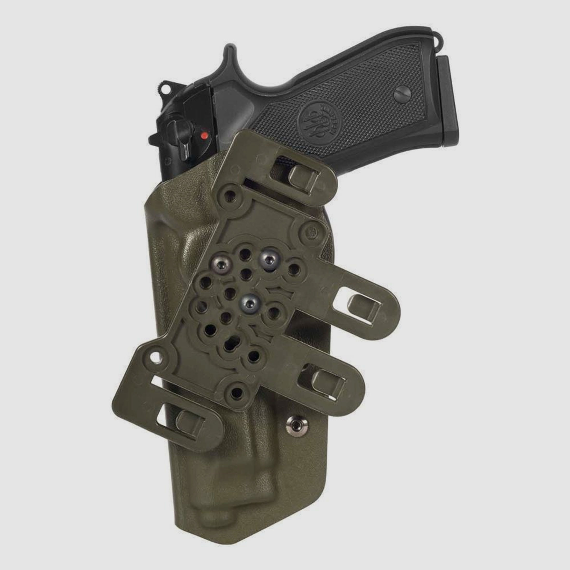 Brustholster mit MOLLE Plattform Glock 17/18/22/31/37-Schwarz-Rechtshänder