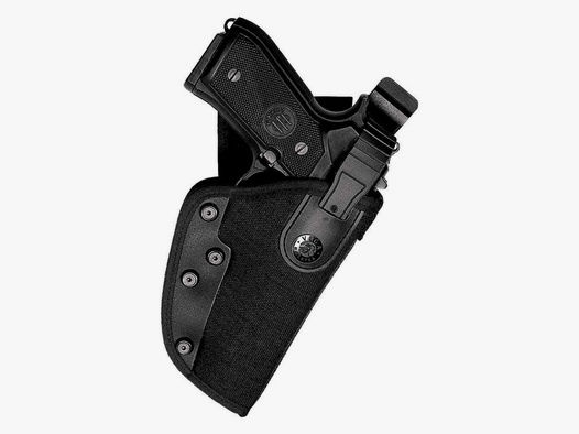OWB-Holster mit Stop-Snap-Funktion Glock 17/18/22/31/37, Sig Sauer P220/P226, Caracal F Linkshänder