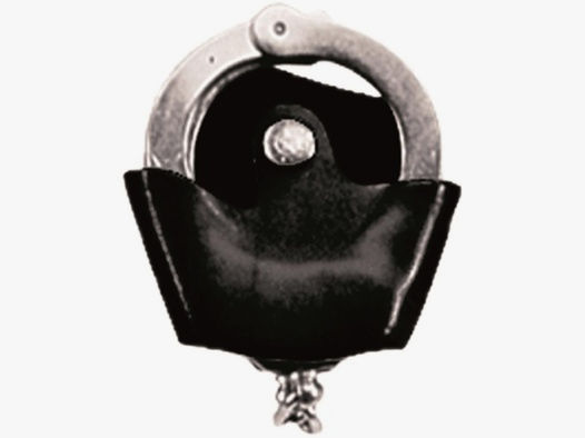 Handschellenholster aus Leder Schwarz