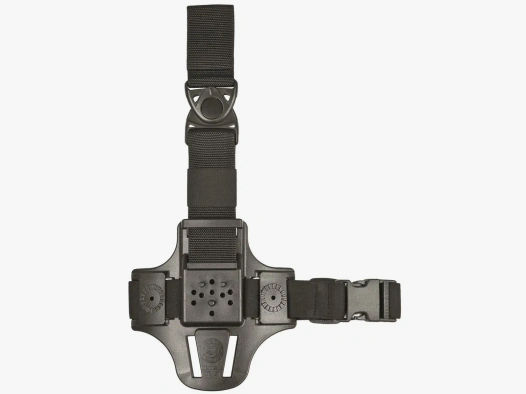 Taktisches CAVALLERY Oberschenkelholster mit Sicherheitslevel II Glock 17/18/22/31/37-Schwarz-Rechtshänder