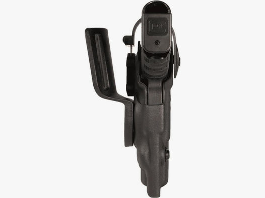 VEGATEK DUTY Holster mit Sicherheitslevel II Glock 17/18/22/31/37-Schwarz-Linkshänder