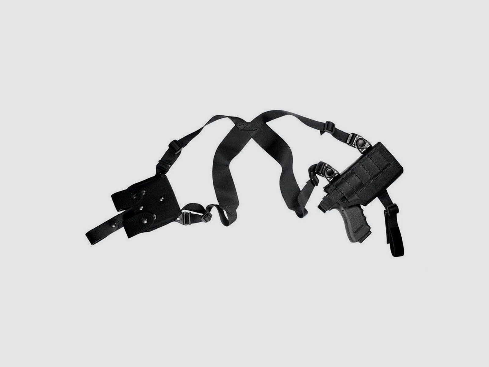 Schulterholster für Pistolen mit Taschenlampe/Laser Full Size / Large Auto OD Green Linkshänder