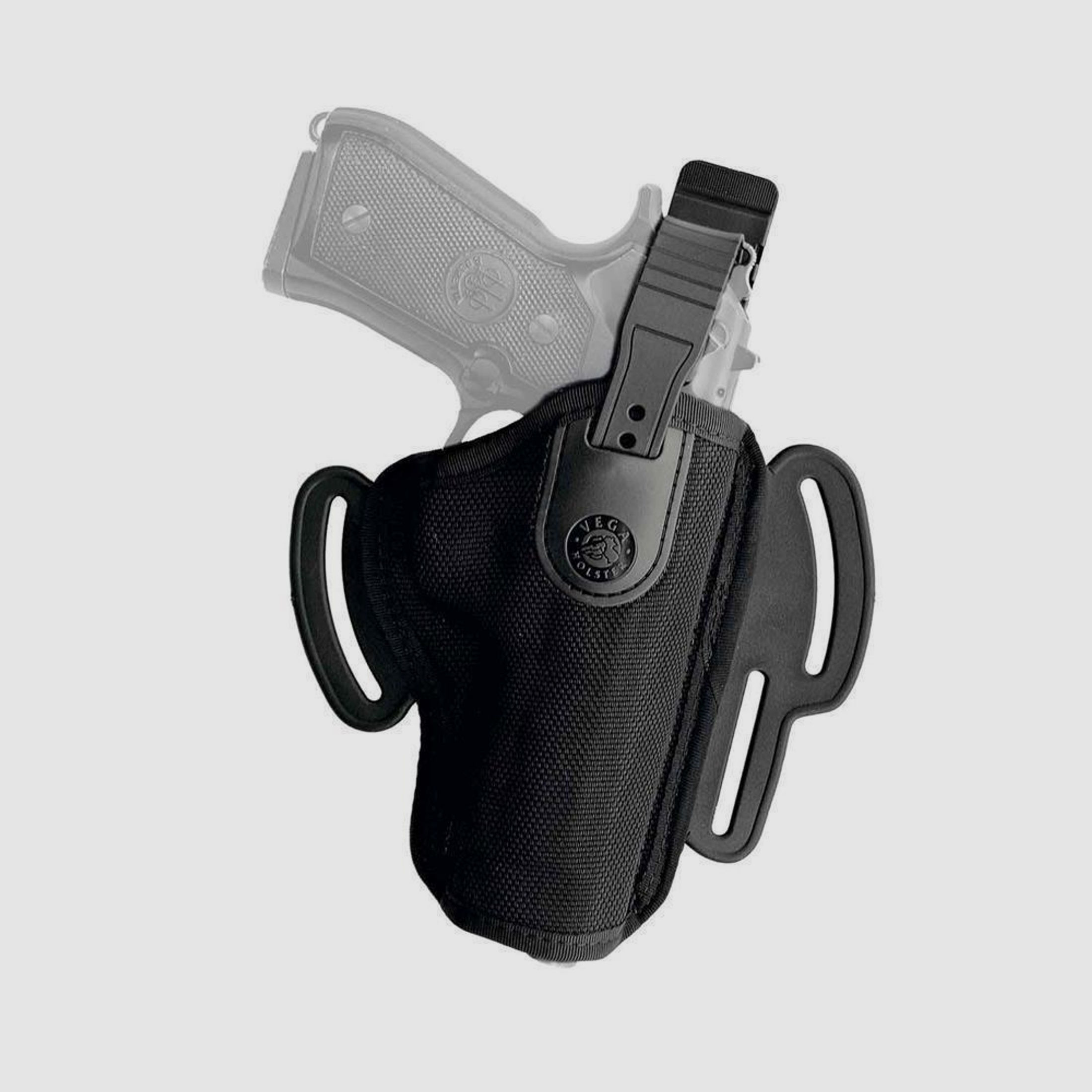 Thermogeformtes Cordura-Gürtelholster Glock 20/21, H&K USP/P30L, SFP9-VP9, Walther P99/PPQ/M2 Linkshänder