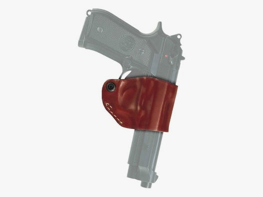 Gürtelholster "Yaqui Slide" Glock 17/17X/19/19X/26/29/30/34/35/36/37/38/45, Walther P22/P22Q Braun Rechtshänder