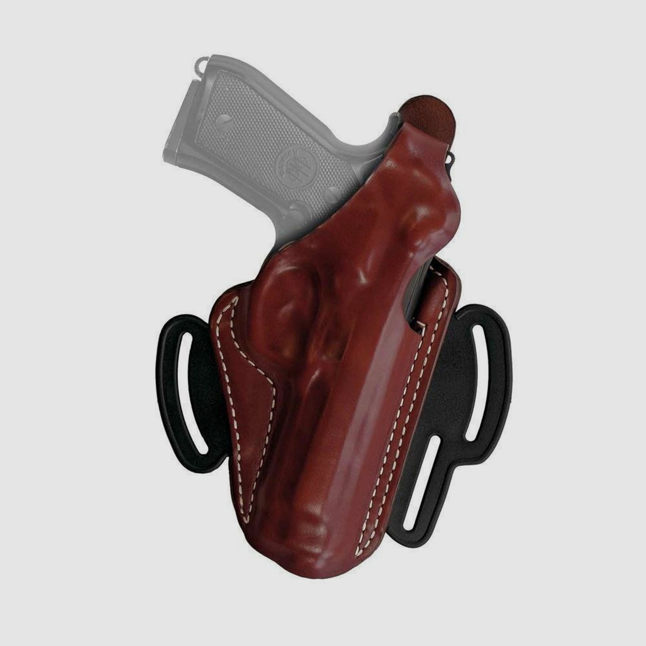 Techno-Loop Lederholster Glock 19/19X/23/25/29/30/32/36/38/45 Braun Linkshänder