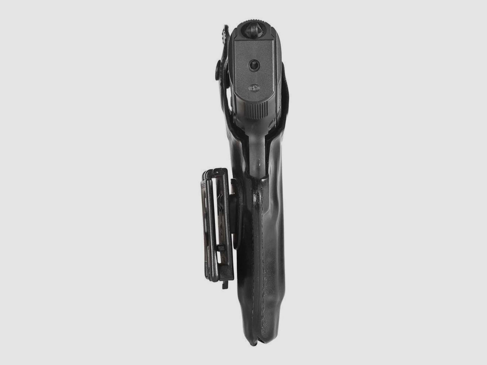 Lederholster mit Polymer Gürtelhalterung Walther P99/PPQ/P99Q Schwarz Linkshänder