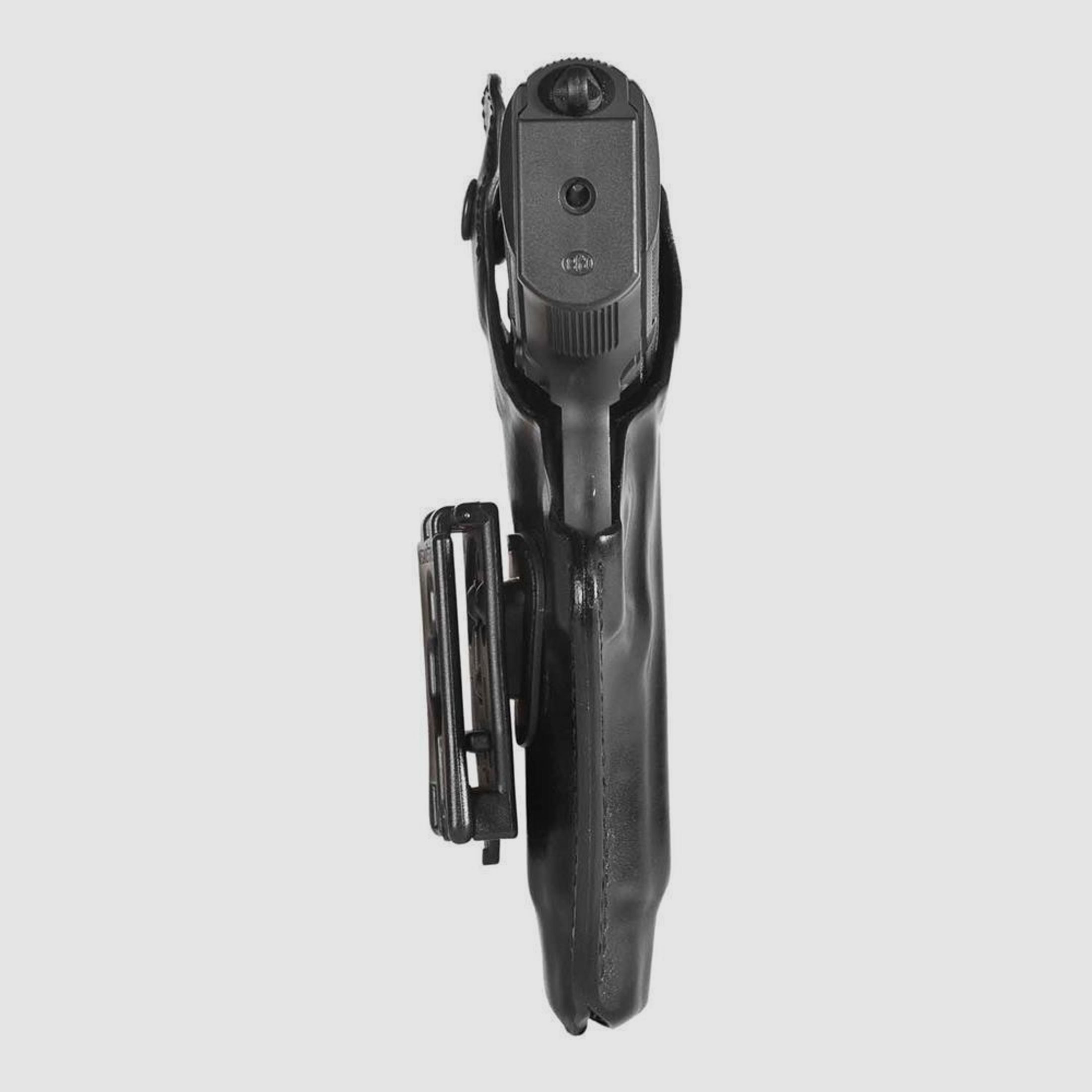 Lederholster mit Polymer Gürtelhalterung Walther P99/PPQ/P99Q Schwarz Rechtshänder