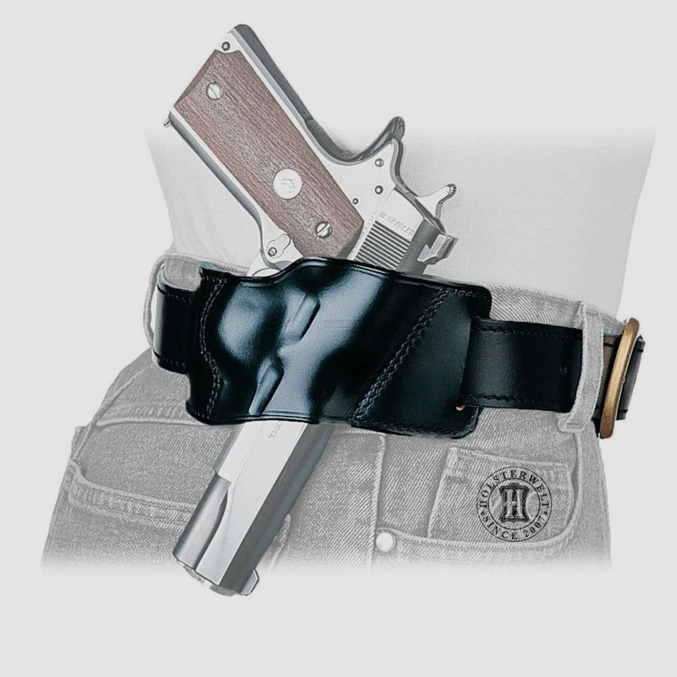 Schnellzieh-Gürtelholster YAQUI Glock 43/43X/48-Linkshänder-Braun