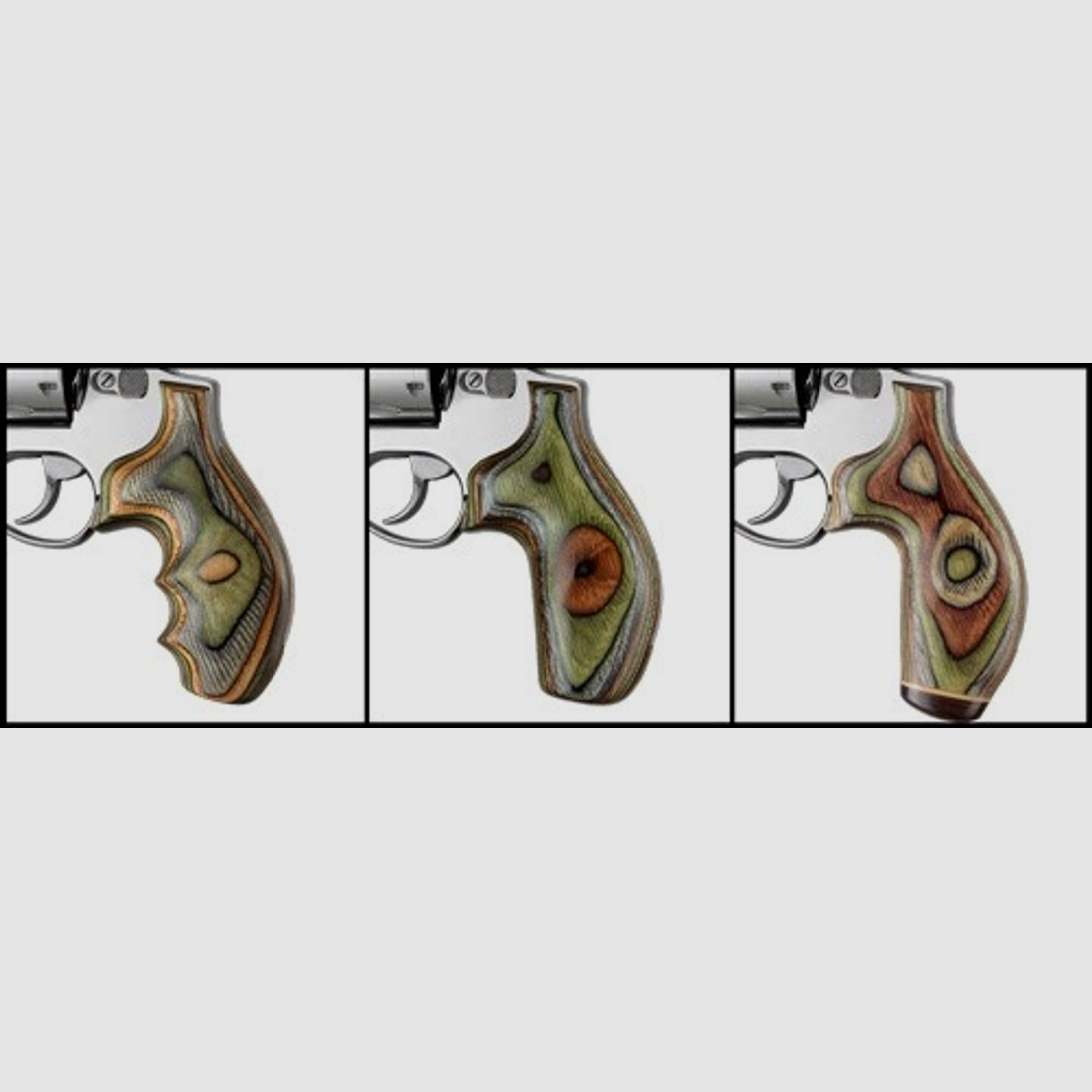 Revolver Griff für Ruger SP101 ohne Fingerrillen Lamo Camo Checkered
