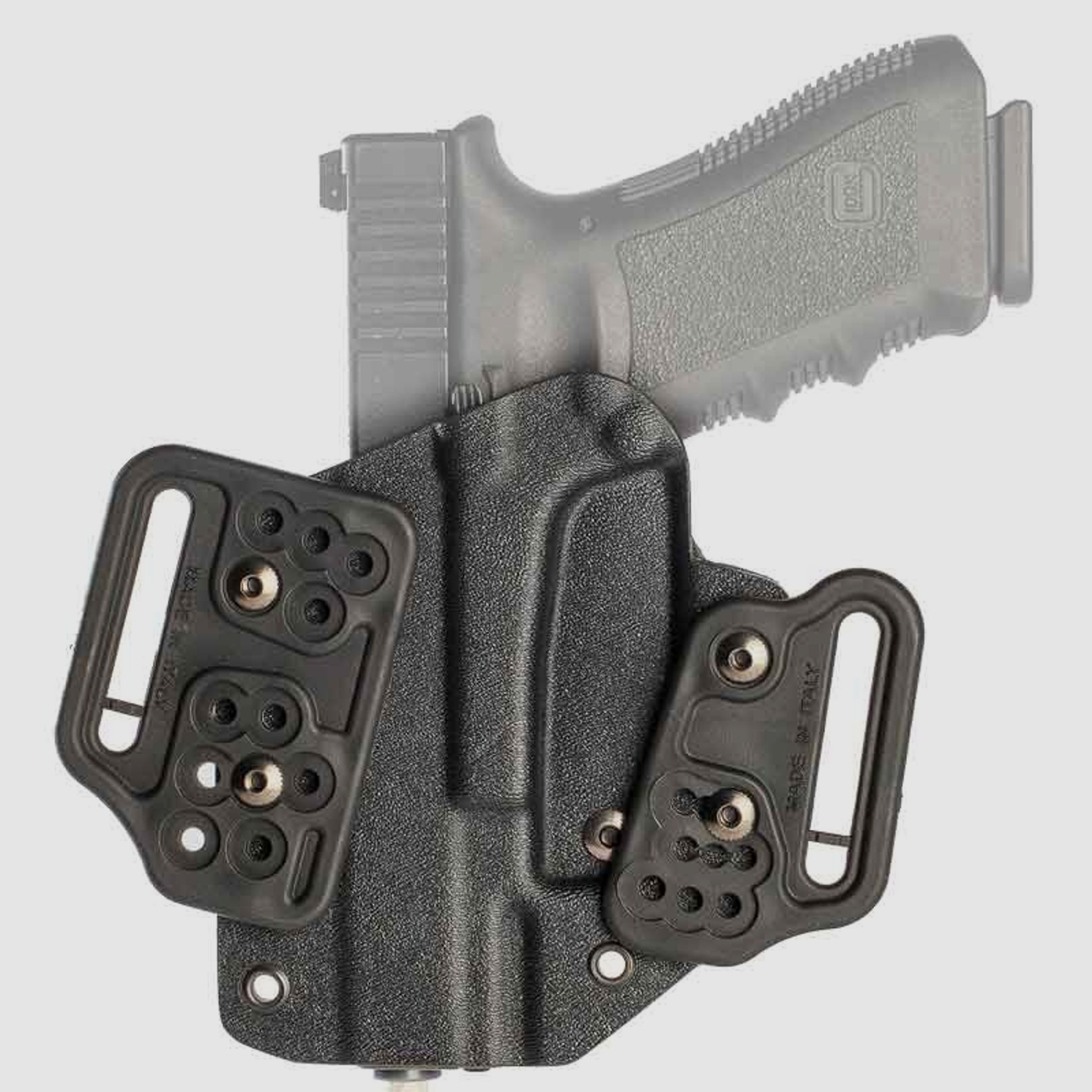 Gürtelholster “POLYMER PANCAKE RIGID” Glock 19/19X/23/25/32/38/45 Rechtshänder