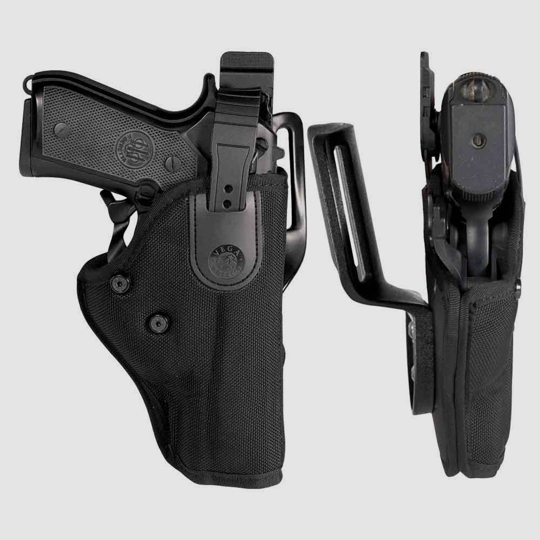 Nylon Dienstholster LEVEL III Glock 19/19X/23/25/32/38/45, Walther P99/P99Q/PPQ M2 Linkshänder