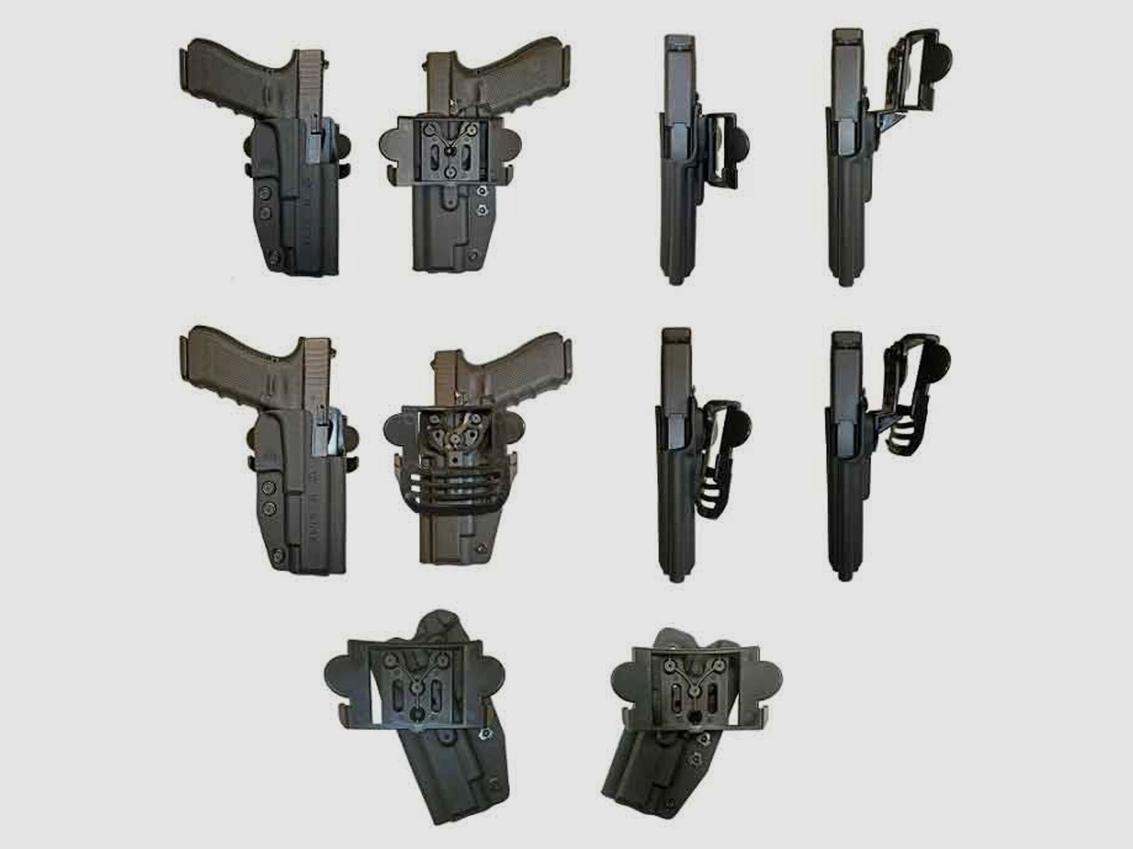 Comp-Tac Kydex Holster INTERNATIONAL Glock 19/23/32 (Gen. 1, 2, 3 , 4)-Rechtshänder-Schwarz