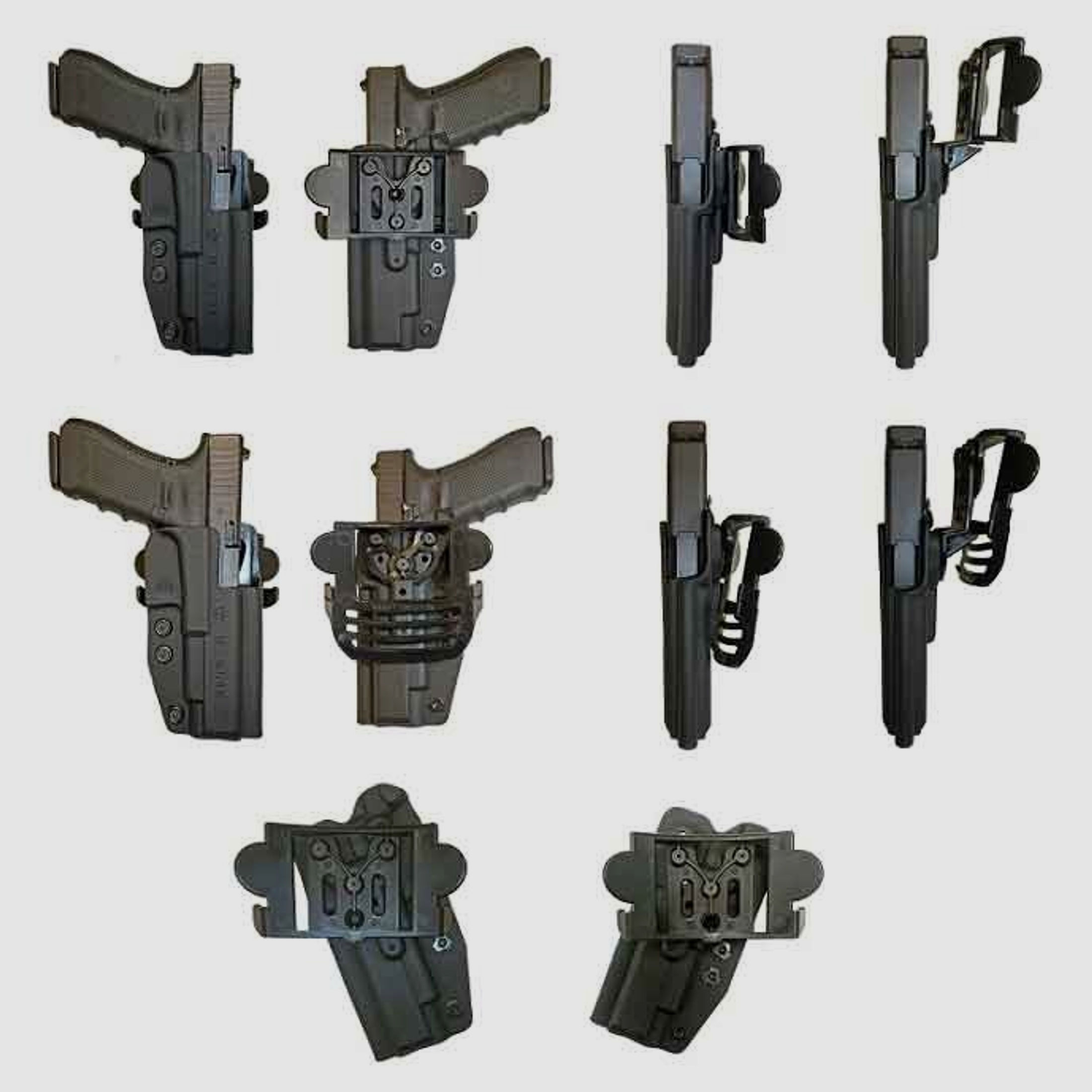 Comp-Tac Kydex Holster INTERNATIONAL Glock 34/35 (Generationen 3 + 4)-Rechtshänder-Schwarz