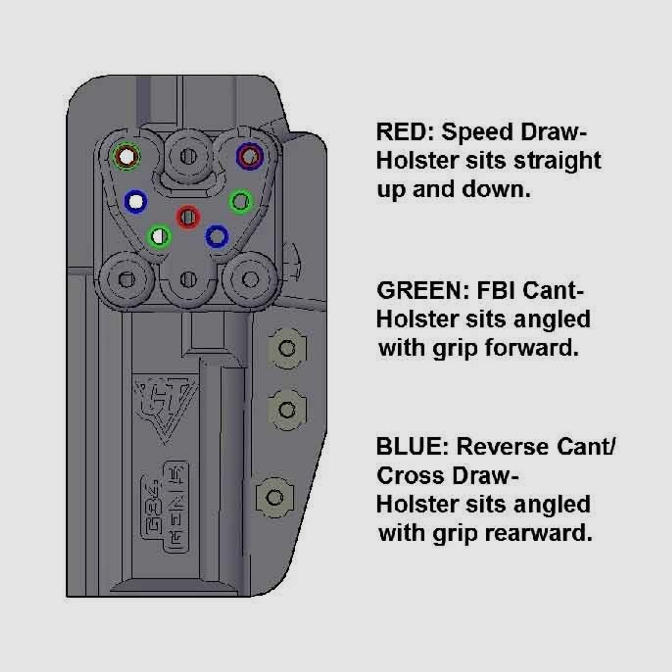 Comp-Tac Kydex Holster INTERNATIONAL SIG P320/RX/P250 Compact,cal. 9 mm/.40-Linkshänder-Schwarz