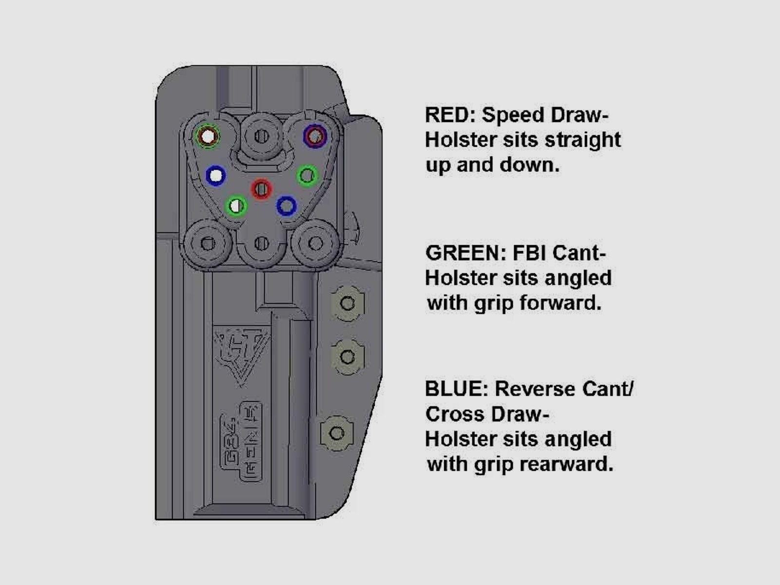 Comp-Tac Kydex Holster INTERNATIONAL SIG-Sauer P228 / M11-A1-Linkshänder-Schwarz