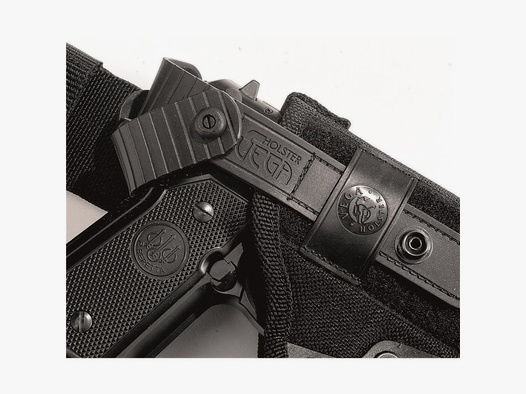 Taktisches Oberschenkelholster mit doppelter Sicherungslasche Glock 20/21/29/30/36, H&K USP/P30L, SFP9-VP9, CZ P07, Walther P99/PPQ,Beretta APX Schwarz Linkshänder
