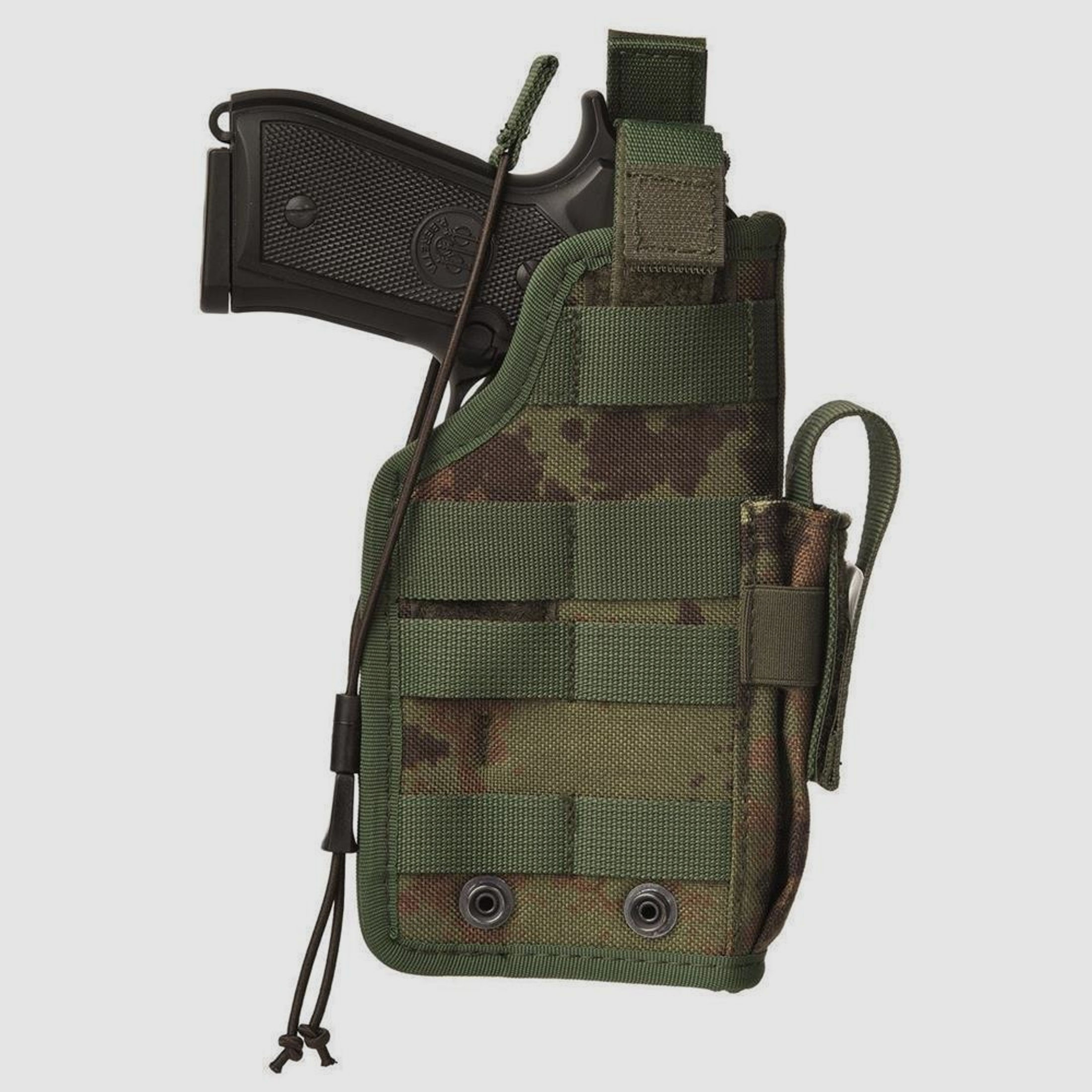 Modulares Militärholster aus Cordura Full Size L/Auto bis 5" Camouflage Rechtshänder