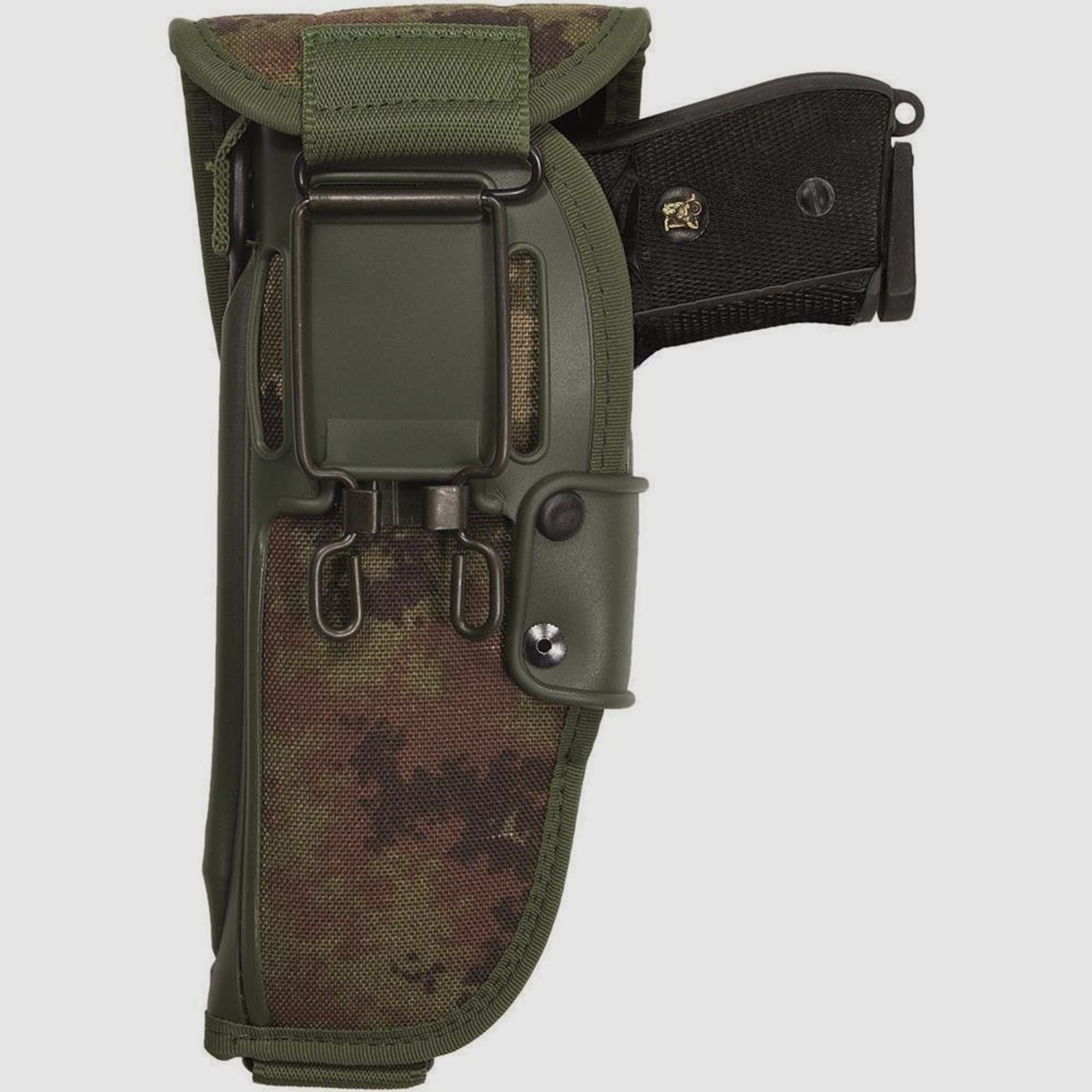 Militärisches Klappenholster aus Cordura Full Size L/Auto bis 5" Camouflage Rechtshänder