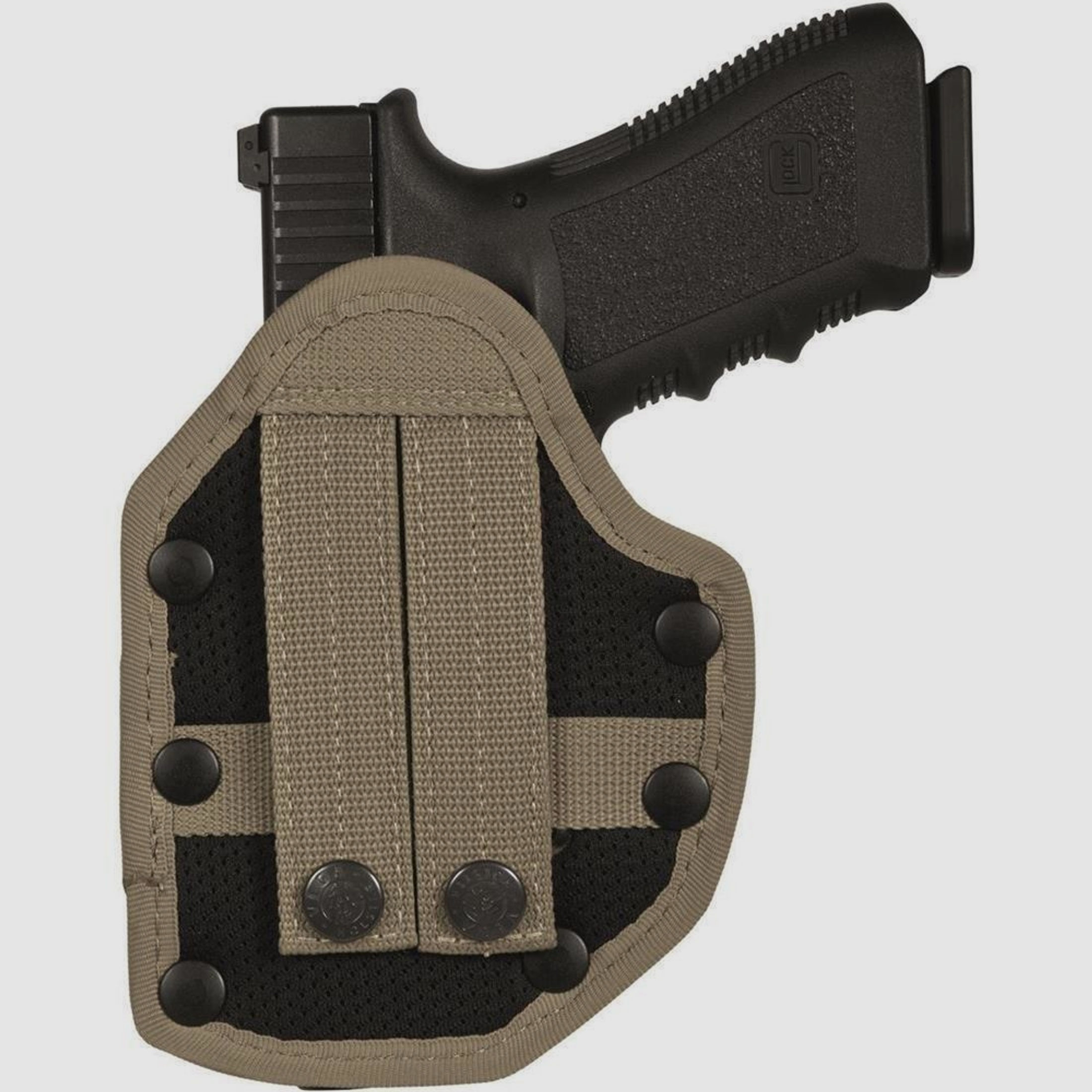 Thermogeformtes Polymerholster "KEEPER" Colt 1911 / Government,Para Ordnance P14/P16,Sig Sauer 1911,S&W 1911,Springfield 1911-Coyote TAN-Rechtshänder