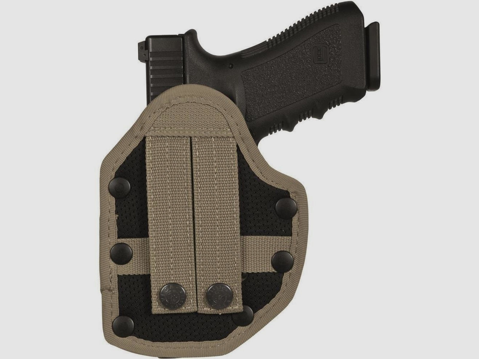 Thermogeformtes Polymerholster "KEEPER" Colt 1911 / Government,Para Ordnance P14/P16,Sig Sauer 1911,S&W 1911,Springfield 1911-Coyote TAN-Rechtshänder