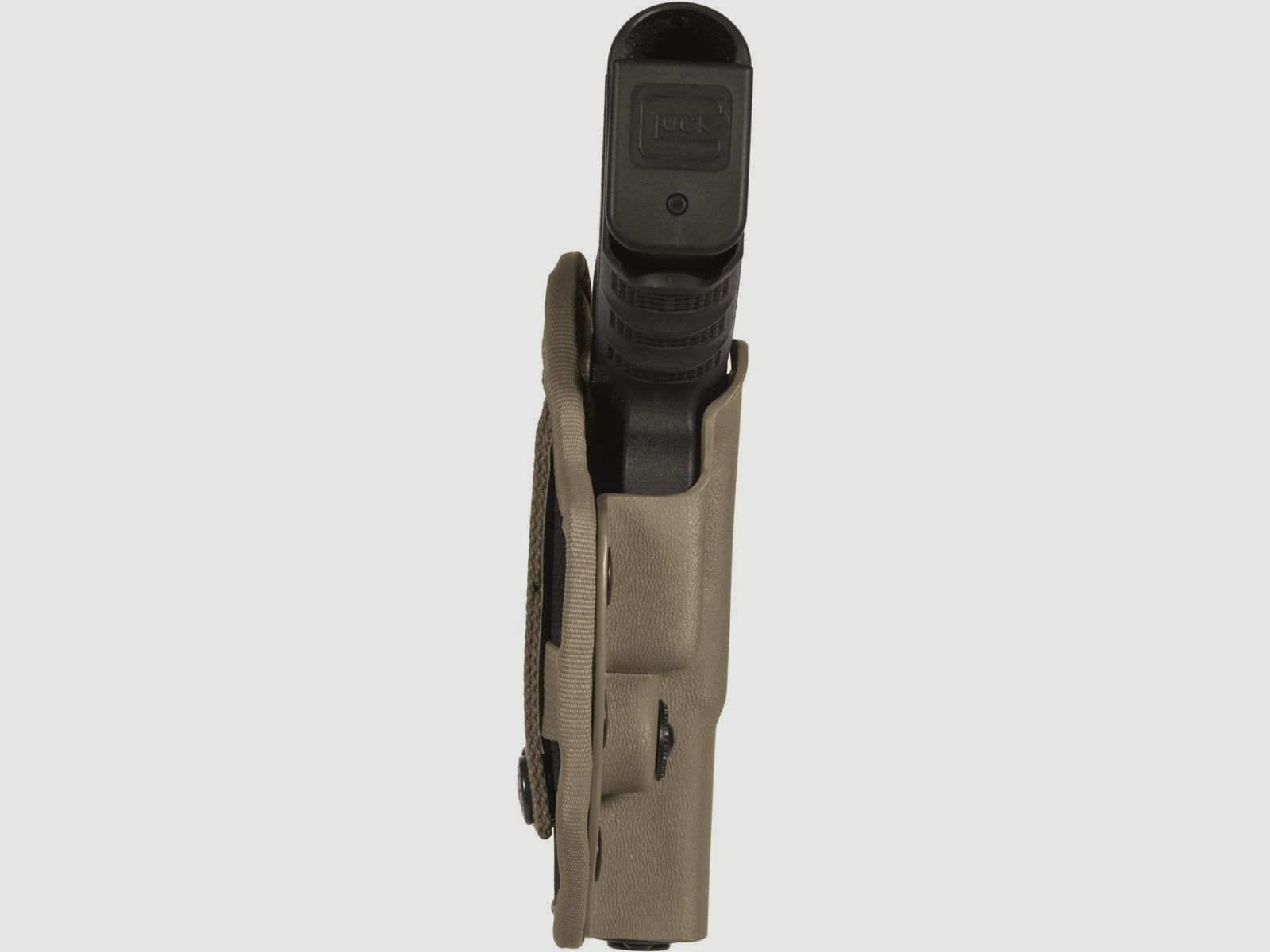Thermogeformtes Polymerholster "KEEPER" Glock 19/19X/23//25/32/38/45-Coyote TAN-Linkshänder