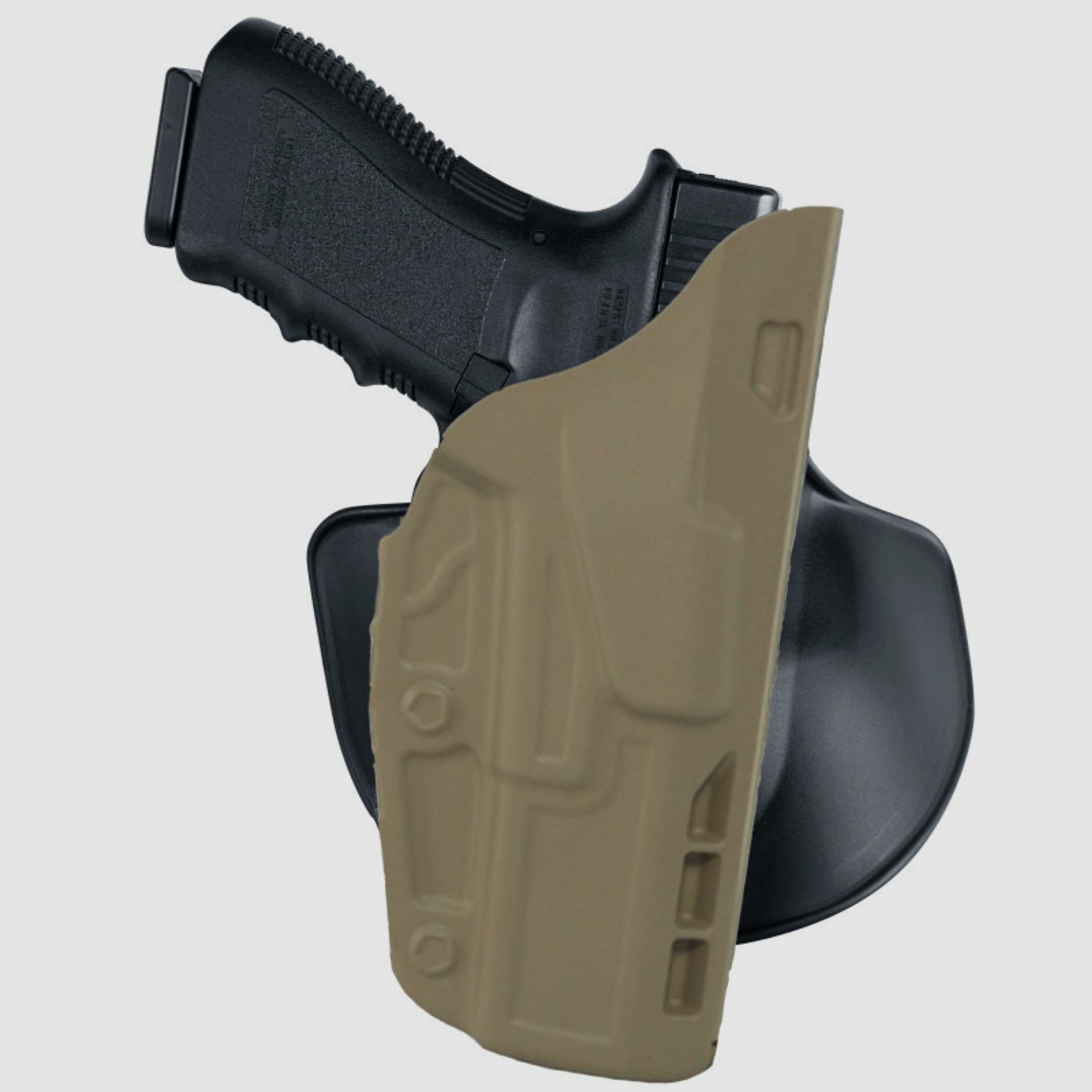 SAFARILAND® 7378 (7TS-ALS) Paddleholster 183* Glock 26,27-Beige-Links
